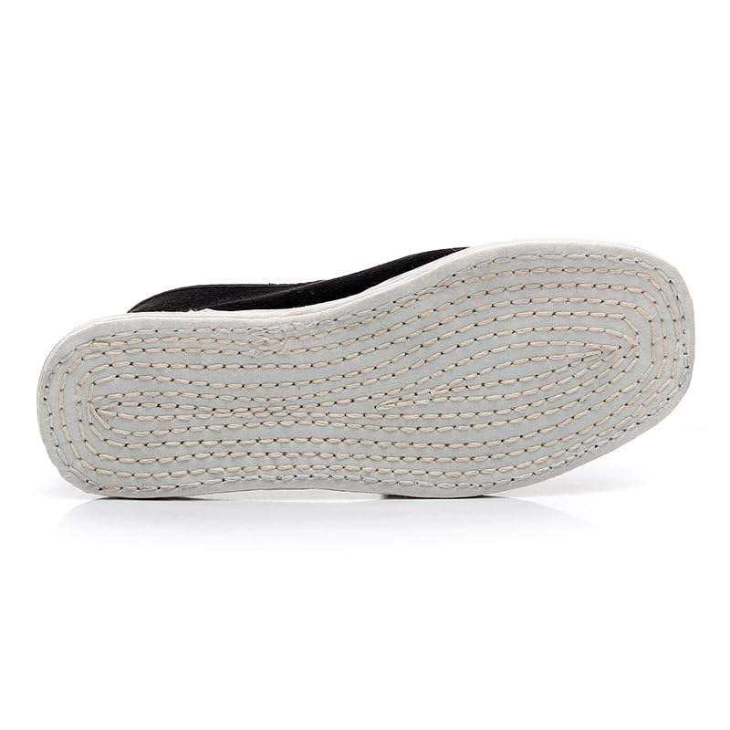 VOODUE Kung Fu Shoes Black Multi-Layer Cotton Sole Manual Shaolin Monk Wushu Training Shoes Tai Chi Martial Arts Cloth Shoes Kung Fu Sports Sneakers (Color : Black, Size : 36 EU)4