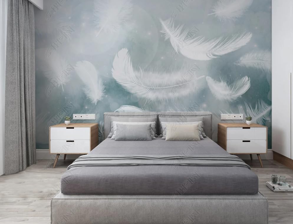 Papier Peint Intissé Bleu Aquarelle XXL pour Salon et Décoration de Chambre
