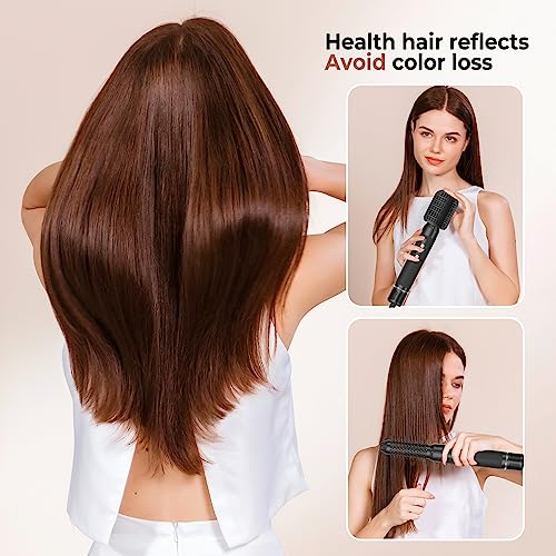 7 In 1 Hair Dryer Brush,Hot Air Brush,Hair Styler And Dryer,110000 Rpm Fast Hair Dryer With Diffuser,Oval Brush,Air Curling Wand,Concentrator Attachment,Curling Iron Brush Set,Styling Tools #TOP4