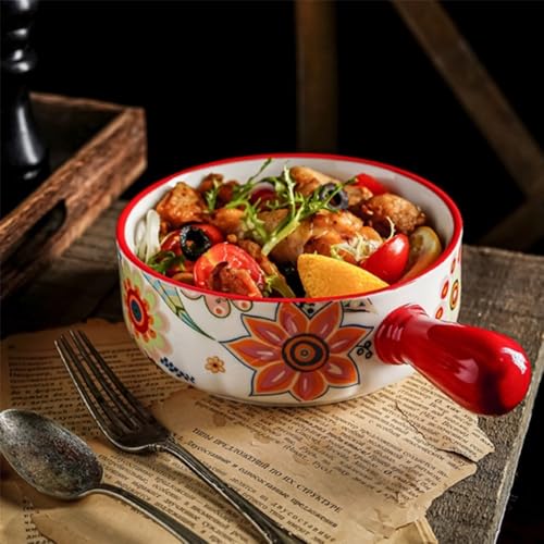 Naczynia do pieczenia Kreatywny ceramiczny singiel o pojemności 660 ml skandynawskiej wsi