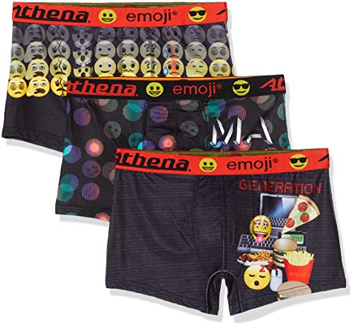 ATHENA Emoji 8D09 Ropa Interior, Imprime Jpp/Imprime Marron Vert/Imprime Generation, XL para Hombre