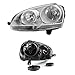 AKKON - For 06-09 VW GTI Rabbit Jetta R32 MK5 Chrome Housing Factory Style Headlight Lamps (Driver Left Side Only)