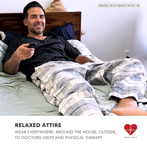 Inspired Comforts Unisex Tearaway Post Surgery Recovery Pajama Pants with Side Snaps & Pockets4