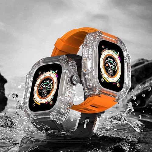 Bracelet Apple Watch Ultra 49mm transparent boîtier rigide style RM - 3