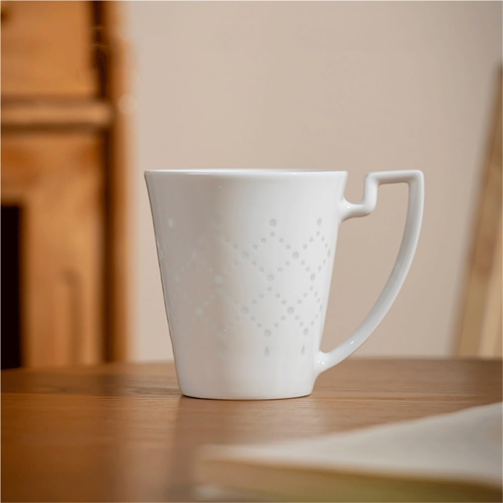 Tazas Exquisita Taza Tallada a Mano. Juego de 1 café cerámica con Capacidad 9.47 oz for Recibir Invitados y Preparar té Tazas de Café