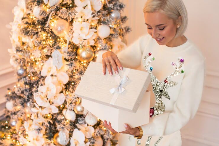 v28 Varied Ugly Christmas Sweater for Women Funny Reindeer Knit Sweaters Dress - Image 6