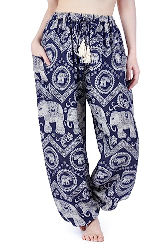 Lannaclothesdesign Calça feminina elefante hippie boho yoga harém