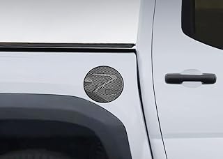 Fuel Tank Cover Compatible With Toyota Tacoma 2024 2025 2026 Oil Cap Gas Cover Trim Exterior Car Accessories ABS 1PC(Carbon Fiber Style)