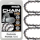 3 catene per motosega, 10 cm, 1,1 mm, 1/4", 28 TG, per Parkside PGHSA 12 C