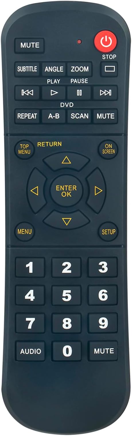 RC2K New Replacement Remote Control fit for Yamaha DVD Player Recorder DVD-E600 DVD-S550 DVD-S557 YHT-470 YHT-540 YHT-560 DVS-5650 DVDS540 DVS5650 DVD-S540 DV-S5750 DV-S5751