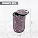 FALVFUN Bling Car Ashtray, Rhinestones Smokeless Smell Proof Vehicle Cup Holder Ash Tray with Lid, Sparkling Diamond Portable Automotive Interior Ashtray, Universal for SUV RV Truck (Pink)