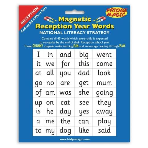 National Literacy Strategy Magnetic Words for Reception Year Key Stage 1 Cover