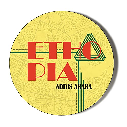 Gift Insanity White Ethiopia - Addis Ababa - 45Mm Medium Fridge Magnet