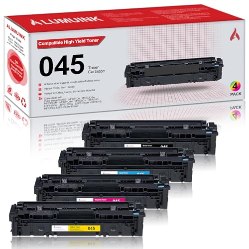 Image of 045 Toner Cartridges 4-Pack Replacement for Canon CRG045 CRG-045 High Yield