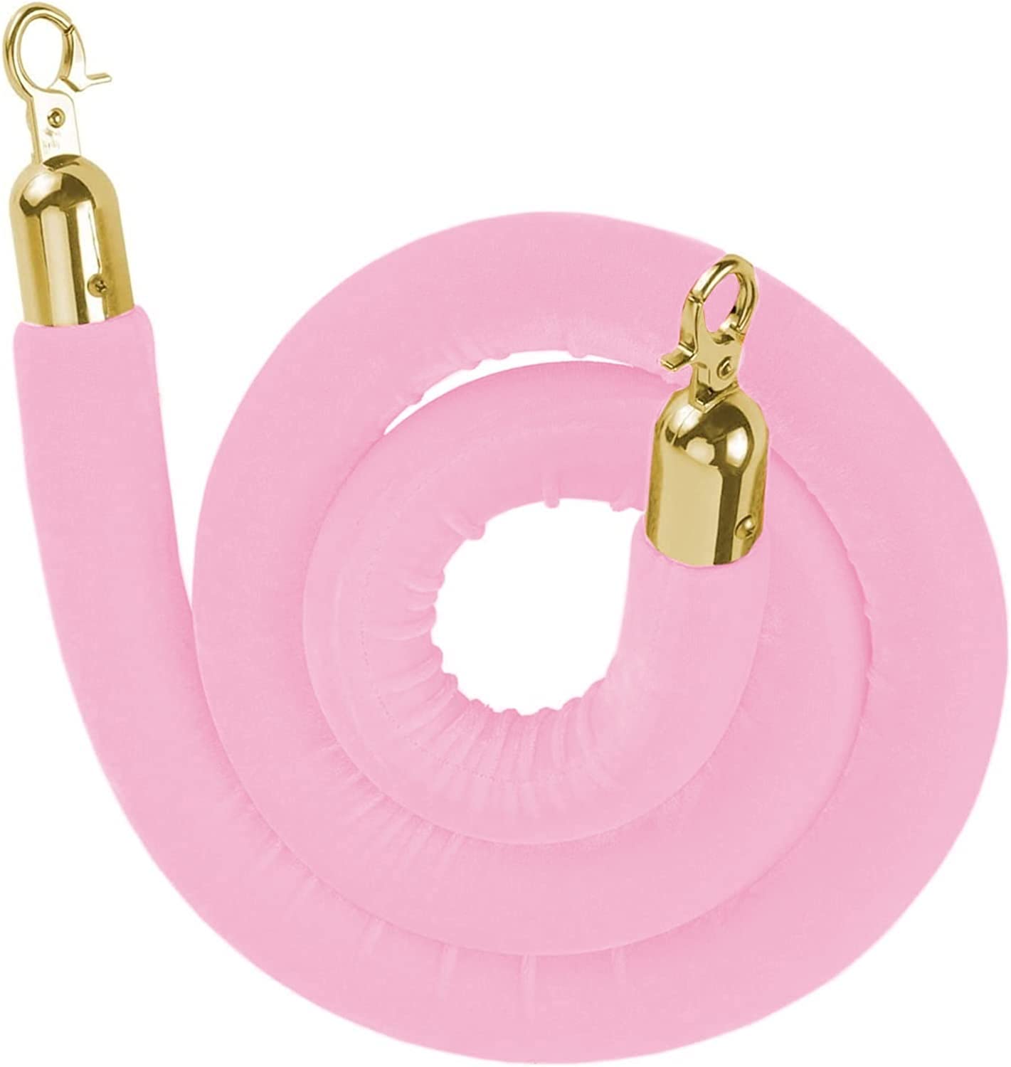Corde de barrière VIP rose pour file d'attente et poteau de guidage 2m