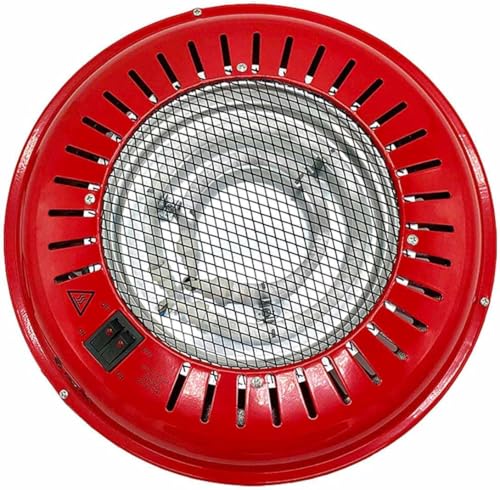 UBOON Home Brasero Eléctrico Rojo 800W