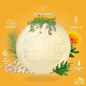 Men’s All-in-One Shampoo & Body Soap Bars – Extra Thick 1.6” Glycerin Hair & Body Soap Bars - 2 Soap Bars - Spiced Sawdust Scent - with Coconut Oil, Oat Protein & Cedarwood Oil - Made in USA - 14.5 oz Mens All in One Shampoo Body Soap Bars–Extra Thick 16 Glycerin Hair Body Soap Bars 2 Soap Bars Spiced Sawdust Scent with Coconut Oil Oat Protein Cedarwood Oil Made in USA 145 oz