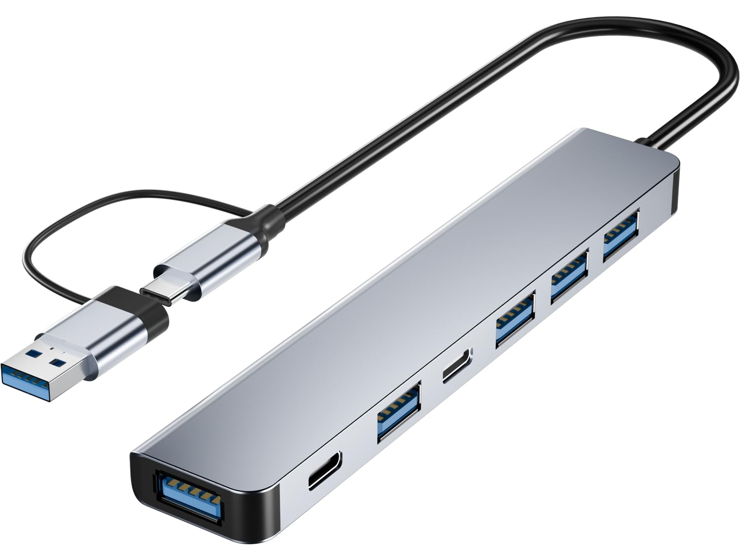Amazon.com: 【Upgrade】 USB C/USB Hub, BERLAT Aluminum 7 in 1 USB