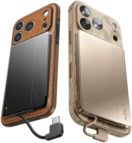 LISEN 0.2‘’ Ultra Slim Power Bank Fast Charging USB C，5000mAh All...