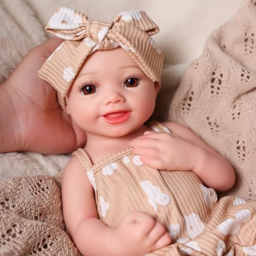 Muñeca bebé silicona realista 16 pulgadas miniatura 6
