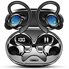 Cuffie Bluetooth 5.4 Sport, Auricolari Bluetooth con Hifi Stereo 3D Bass, 50 Ore Cuffie Wireless In Ear Cancellazione Rumore ENC e 4 HD Mics, Cuffiette LED Display, IP7 Impermeabile Cuffie Senza Fili