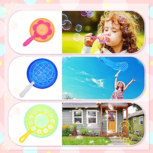 Lenwen 99 Pcs Bubble Wand Set, Large Bubble Maker with Tray for Toddlers, - image 3