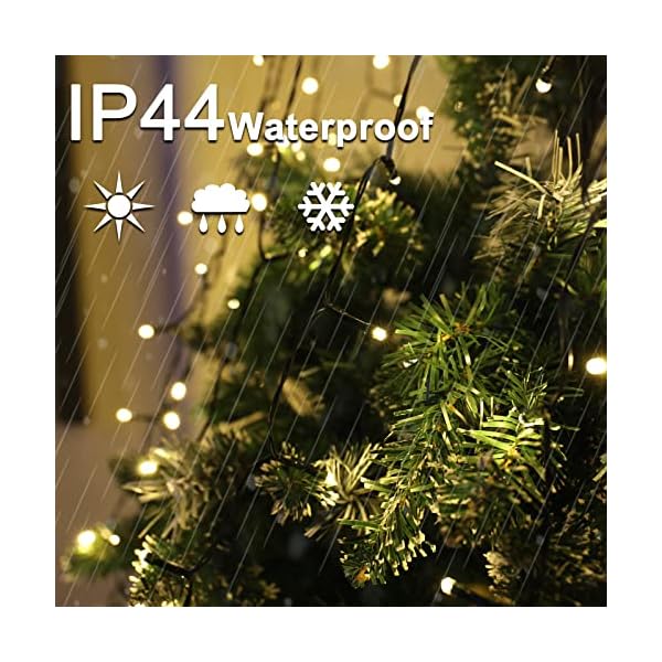 HATMIG Christbaumbeleuchtung, Timerfunktion 400LEDs 2m 16 Stränge 8 Leuchtmodi LED Lichterkette Weihnachtsbaum… – Bild 3