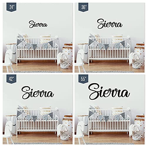 Personalized Custom Wooden Name Sign - HADLEY Font Baby Name Sign For Nursery and Wall Decor (12"-55" Wide) - PAINTED Wood Letter Nursery Decor - Wall Art For Girl or Boy Room By 48 Hour Monogram - Image 5
