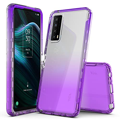 Coque TCL Stylus 5G silicone TPU souple violette Rosebono