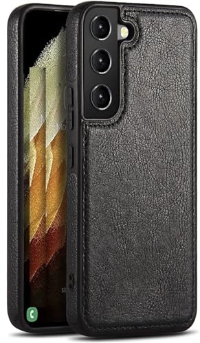 Image of Luxury Leather for Samsung Galaxy S24 5G Back Cover Case (Black)