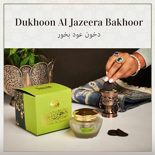 Dukhoon Al Jazeera Oud Bakhoor عود بخور الجزيرة by Dukhni | Authentic Arabic Bakhoor Incense | 40 gm jar | Handmade, Luxurious | Floral Woody Blend | Perfect for Prayer & Gifting | To Relax & Meditate - Image 7