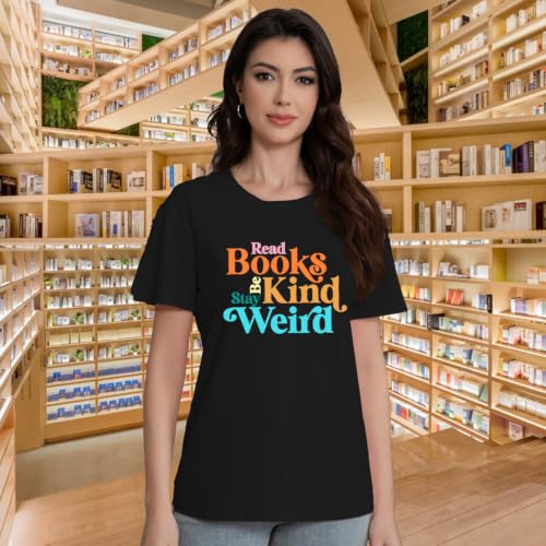 Image of Book Shirts for Women Book Lover T-Shirt Reading Tee Teacher Tops