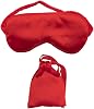 Blackout Sleep Mask,Silk Eye Mask with Adjustable Strap,Ultra Soft Blindfold for Travel,Yoga,Meditation & Deep Sleep(Red)
