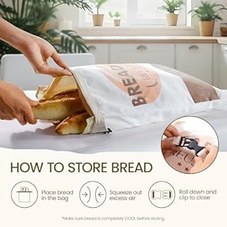 Meowoo Beeswax Bread Bags for Homemade Bread, Reusable Beeswax Bags for Sourdough, Cotton Waxed Bag with Buckle Closure, Keeps Fresh Longer Food Storage Bag, 43 x 32cm, Blue