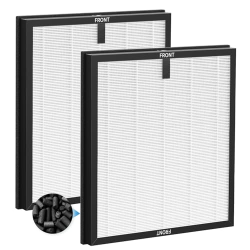 Image of 2 Pack F1 Replacement Filter for AMEIFU F1 Air Purifier, Double-Sided Air Purifier Filter for Home Large Room Up to 2200 Sq Ft, H13 True HEPA and Activated Carbon, Replace Part #‎F1F