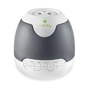 MyBaby, SoundSpa Lullaby – Sounds & Projection, Plays 6 Sounds & Lullabies, Image Projector Featuring Diverse Scenes, Auto-Off Timer Perfect for Naptime, Powered by an AC Adapter, by HoMedics