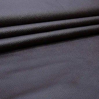 SAE Fabrics Upholstery Rexine Fabric/Artificial Leather Sheet - 140 cms Width - PU Mix, Matte Finish - 1 Meter Multiple - Color: Brown
