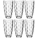 Produktbild Leonardo Brindisi Trink-Gläser 6er Set, spülmaschinenfeste Wasser-Kelche, Trink-Becher aus Glas, moderne Saft-Gläser, Longdrink-Glas 370 ml, 021597