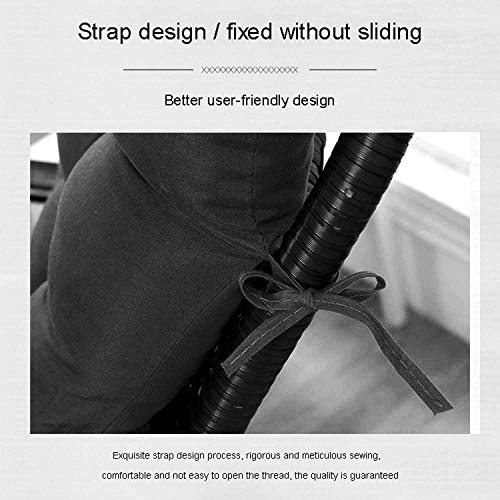 Image of Pum Pum Super Comfy Long Rocking Chair Cushion /Bench Back Seat Pad - Cotton, Handmade Quilts,(18X48 Inch,Black)