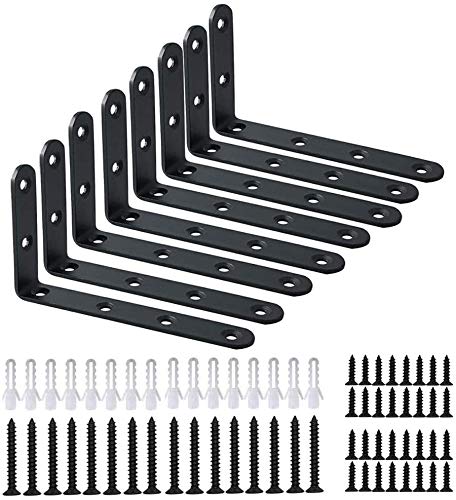 12-Piece WINKER Corner Brace Shelf Brackets for Shelving Support
