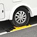 Homeon Wheels 10 Packs Rv/Camper Leveling Blocks, Chocks Anti-Slip Pads Design Include One Wheel Chock and Carrying Bag for Camper Travel Trailer - Yellow
