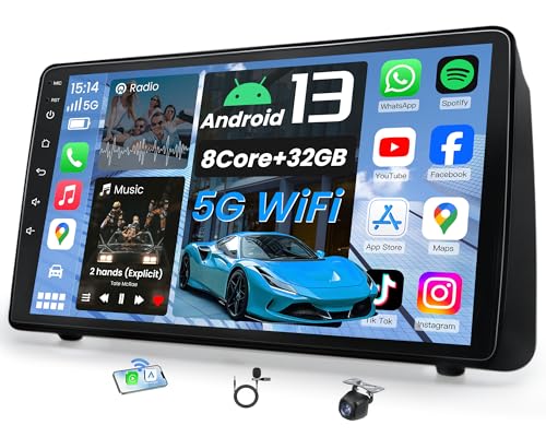 [8CORE] Car Radio Stereo for Dodge Grand Caravan 2011-2020 - Android 13 Upgrade 1280 * 800 HD Touch Screen with CarPlay Android Auto Bluetooth5.0 FM 36EQ GPS 1080P Backup Camera