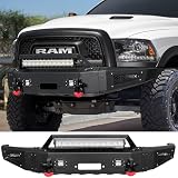 Vijay Front Bumper Fits 2015-2018 RAM 1500 Rebel with Winch Plate and Lights