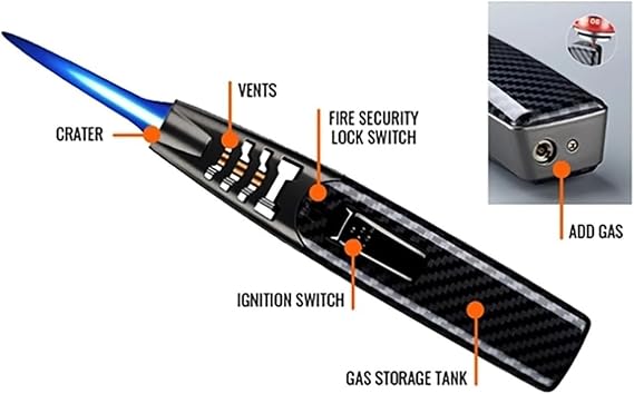 Fire Blaze Lighter Electric,Lighter Electric, Bright Blaze Torch Lighter, Powerful Adjustable Flame Dual-Arc Torch Lighter, Lighters for Outdoor Use(Black)
