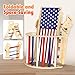 Xickboke Pikler Triangle Set Flag Style, Wooden Montessori Climbing Set,Foldable Pickler-3-Piece Climbing Gym with Triangle Climbing Frame, Arch, Ramp, Indoor Climbing Toys for Children Aged 1-3