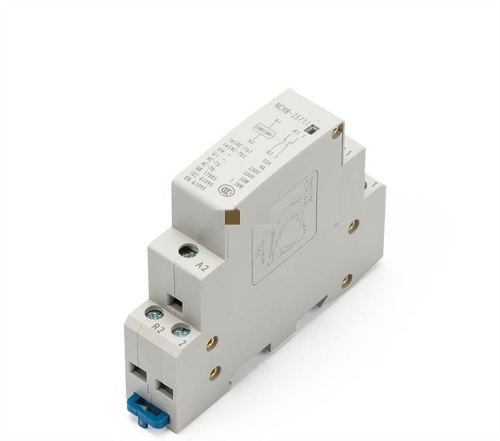 YFHGULBTK Contactor NCH8-25/20 Modular AC Household Contactors 220V 230V 25A 1NO 1NC 2NO 2NC Industrial Electrics(Nch8-25a-11 1no 1nc)