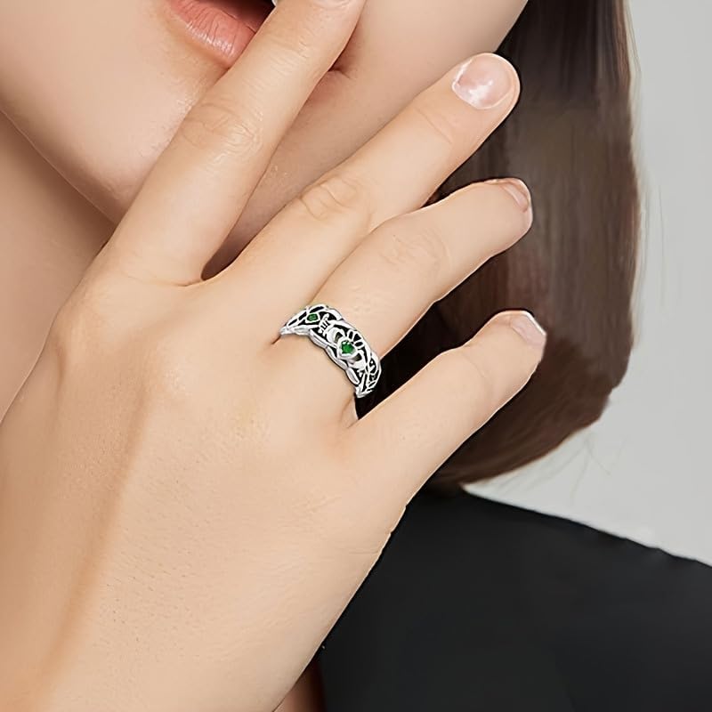 Open Heart Ring for Women – Gold Plated Hollow Love Band, Romantic Valentine’s Day Jewelry Gift for Her, Birthday & Anniversary Present for Wife, Best Friend or Sister image 4