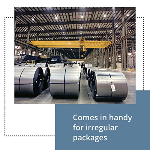 IDL Packaging 3/4\" x .020\" x 200\' Steel Strapping Coil (1700 Lbs Break Strength) in Self-Dispensed Сardboard Box - Portable Strong Banding with Superior Cut-Resistance - Heavy Pallet Strapping