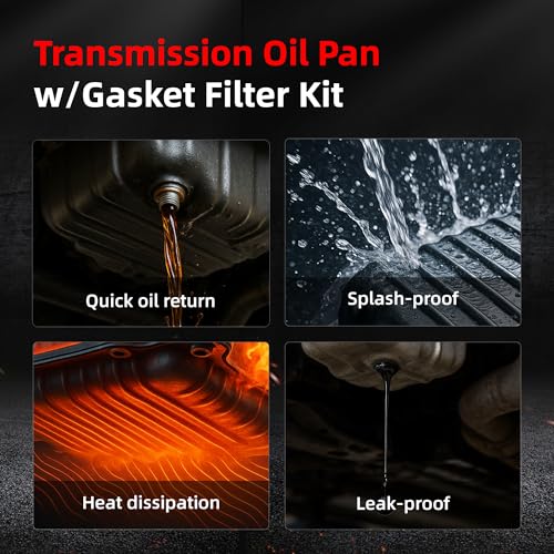 AxleyHub Transmission Oil Pan w/Gasket Filter Kit for Avalanche/C1500/C2500/K1500/K2500/Colorado/Tahoe/Express 1500/Suburban 1500 2500, for Canyon/Envoy/Jimmy/Sierra 1500 2500, 1998-2010, 265-811 by AxleyHub - Image 7