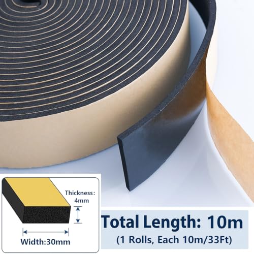 Evita corrientes con la tira de espuma EPDM de 4 mm, el sellado elástico para ventanas 7